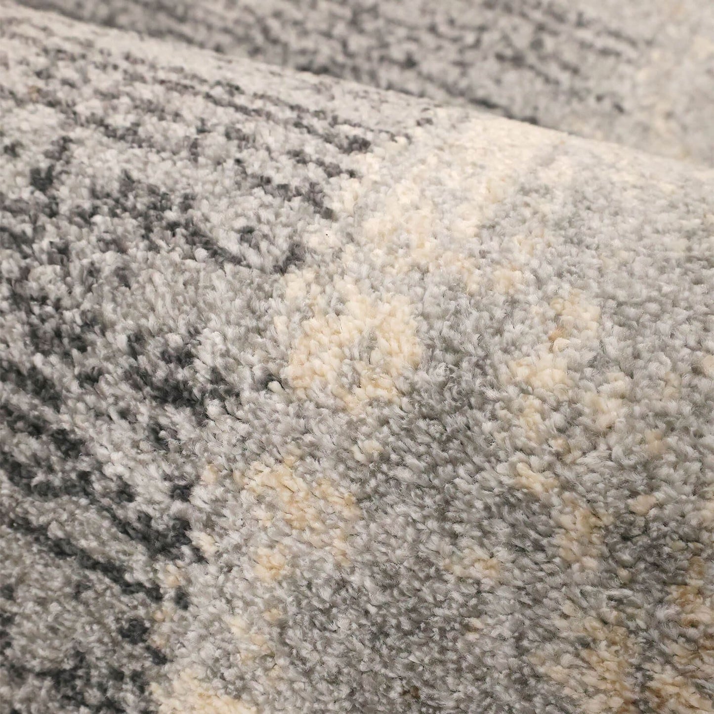 Freya Border Grey Semi Plain Rug