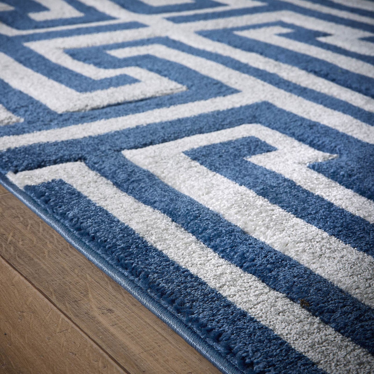 Origins Greek Key Blue Rug
