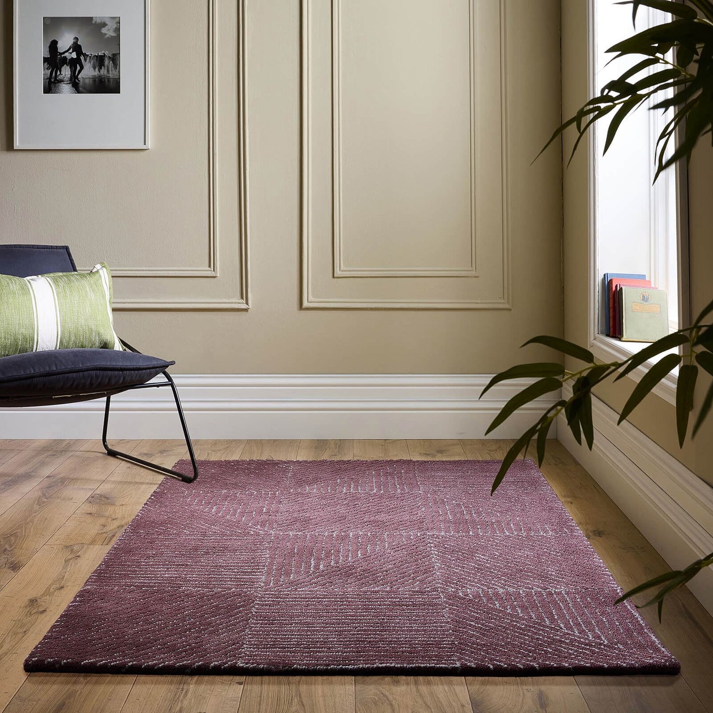 Origins Geometric Berry Rug