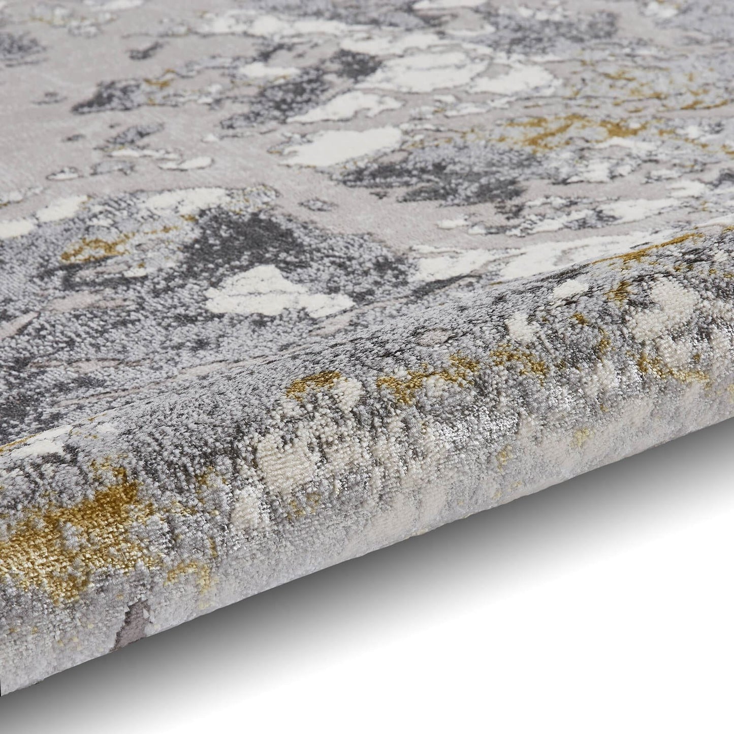 Apollo 2677 Grey/Gold Modern Rug