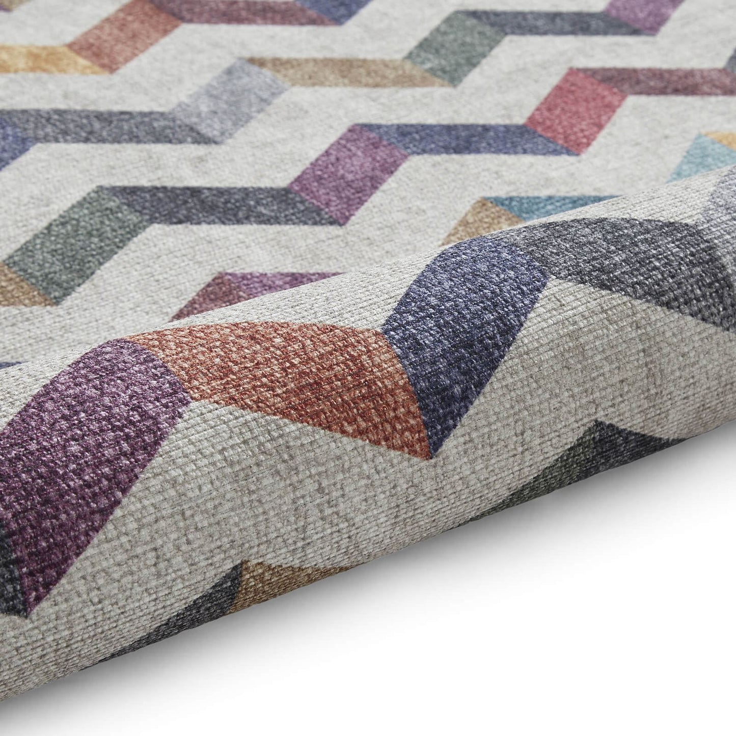 Coral H1059 Multi Modern Washable Rug