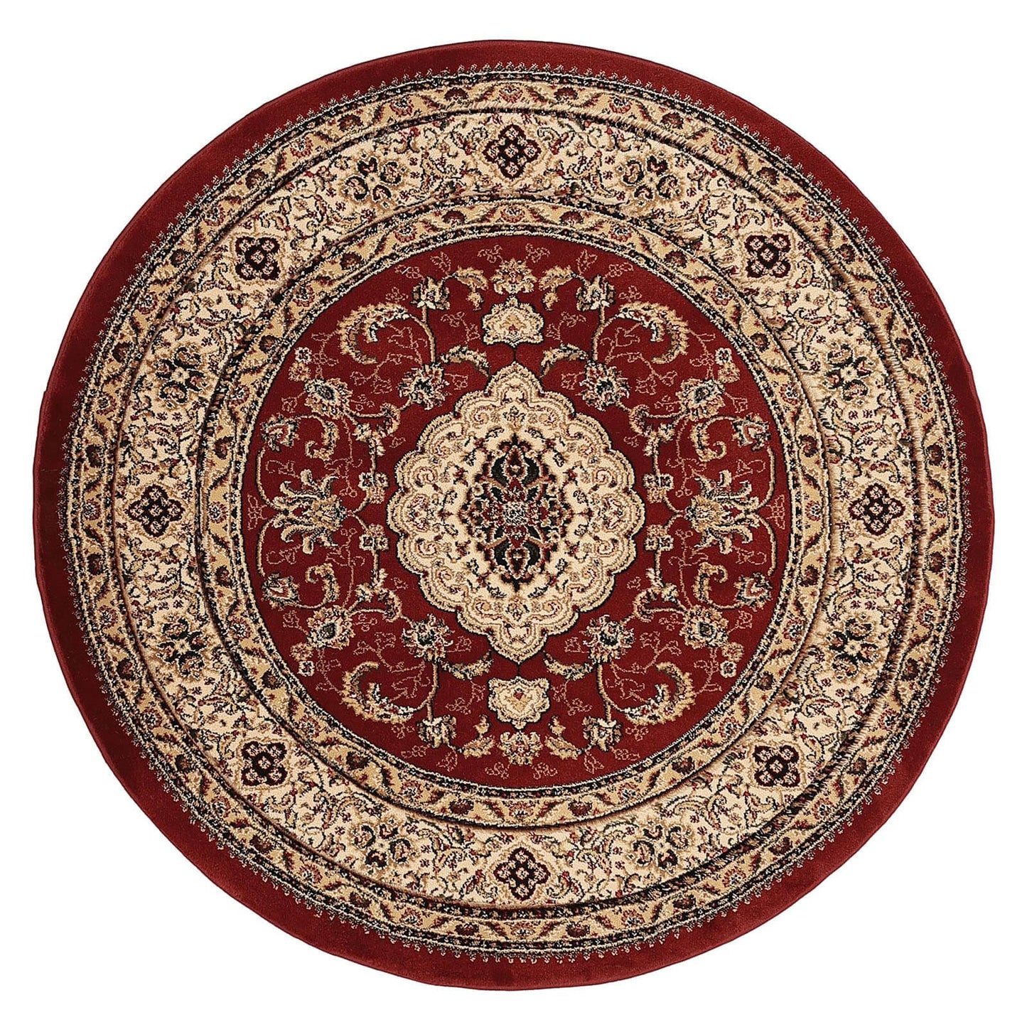 Victoria Traditional Red Classical Rug