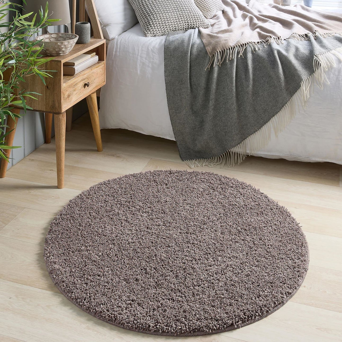 My Rug Fleck Mocha 100cm Dia Circle