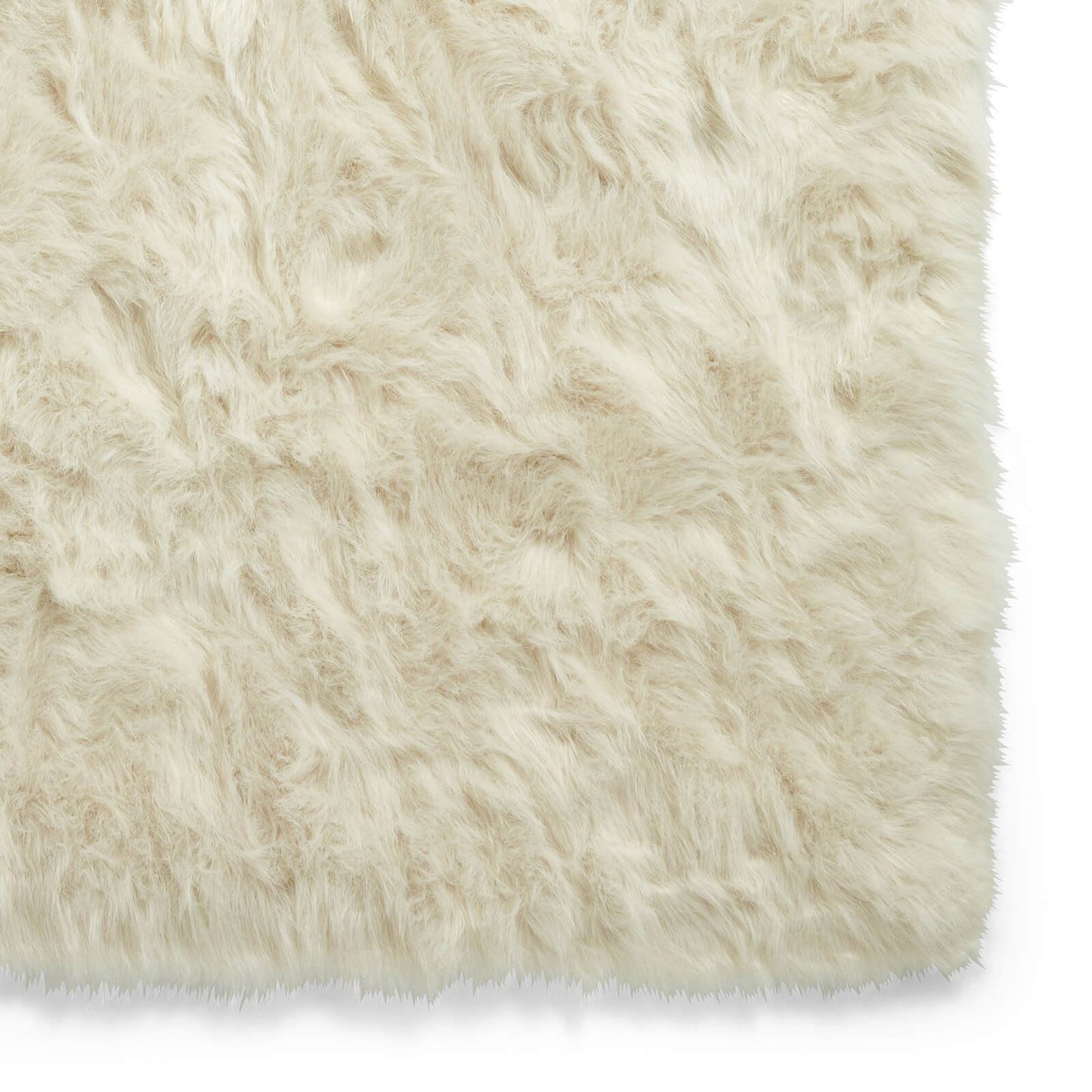 Polar Plush Beige Soft Shaggy Rug - 160 x 220cm (5ft 3" x 7ft 3")