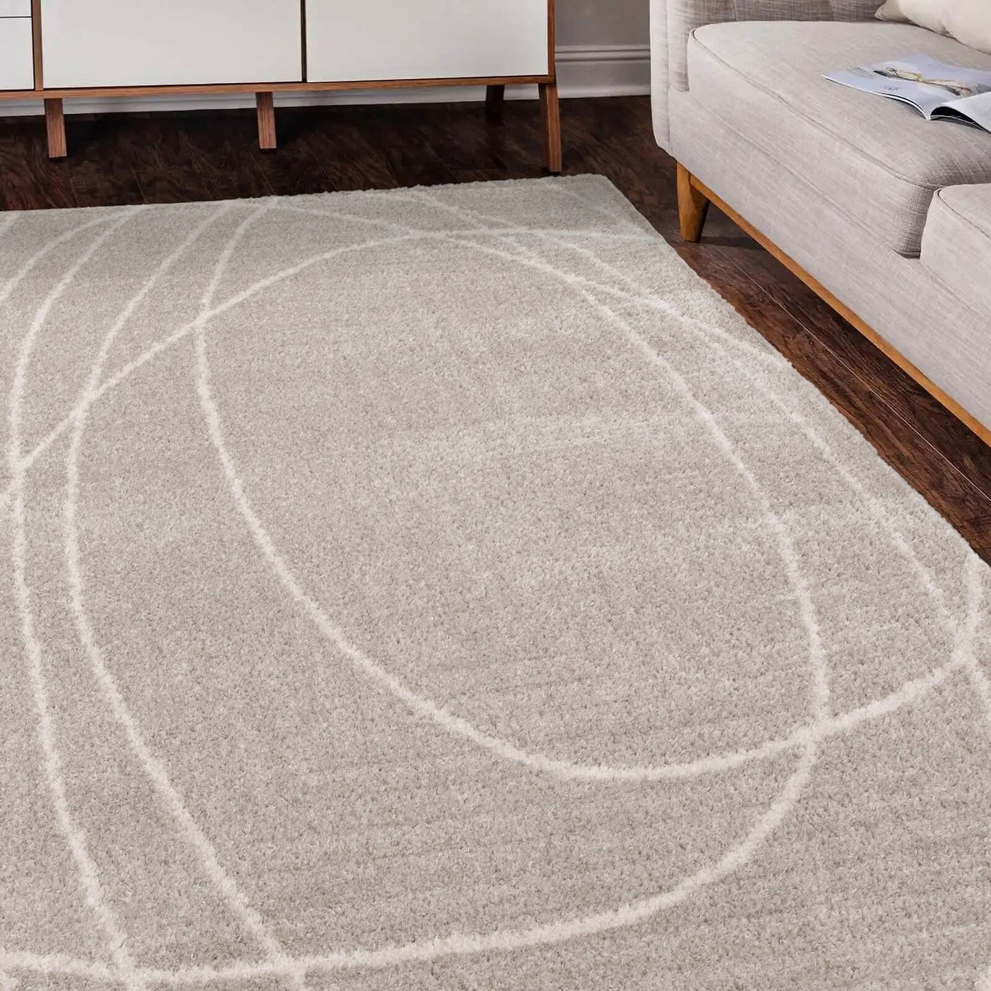Halo Squiggle Natural Swirl Rug