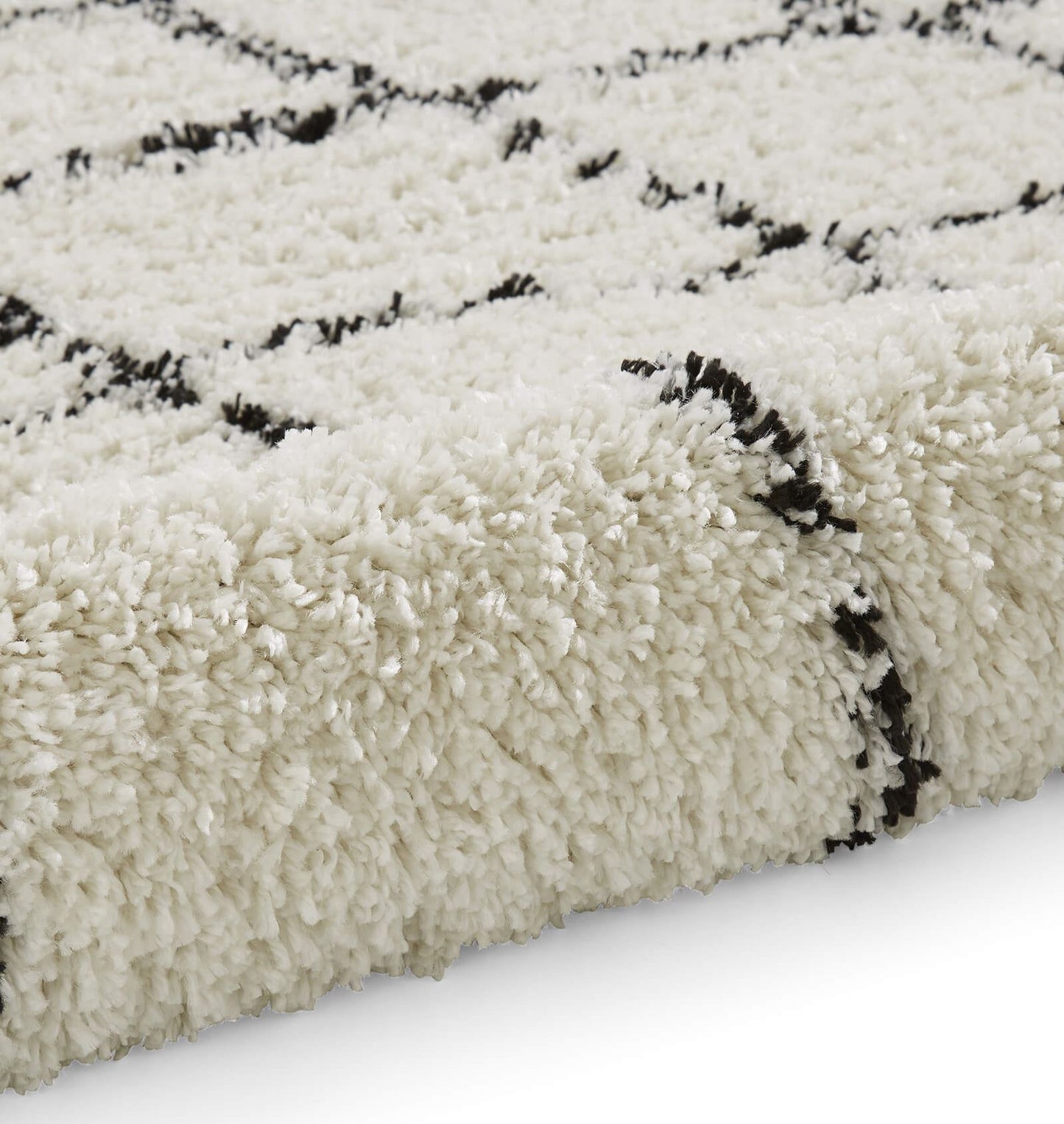 Boho 5413 White/Black Berber Rug