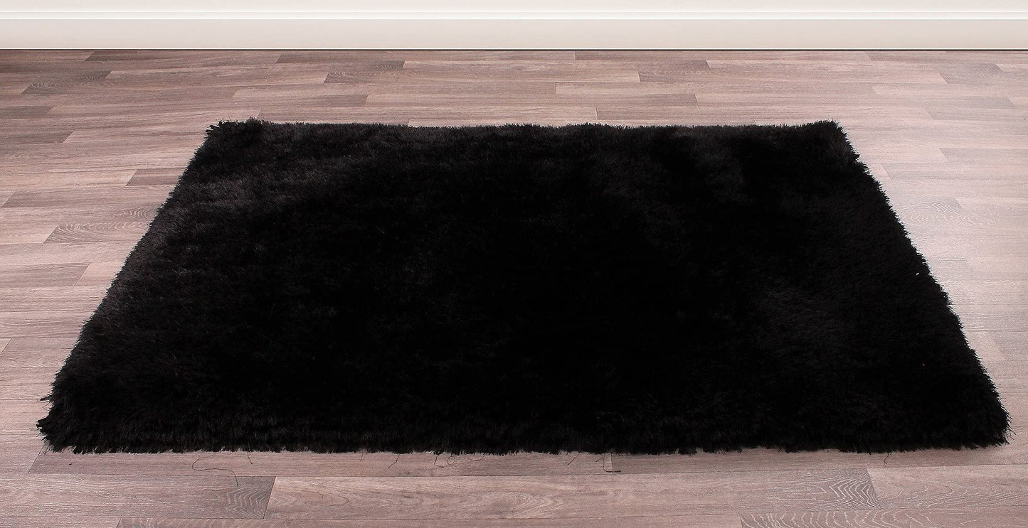 Mayfair Plain Black Rugs