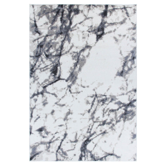 Abstract Modern Sansa Distressed Cream Grey 160X230Cm Rug