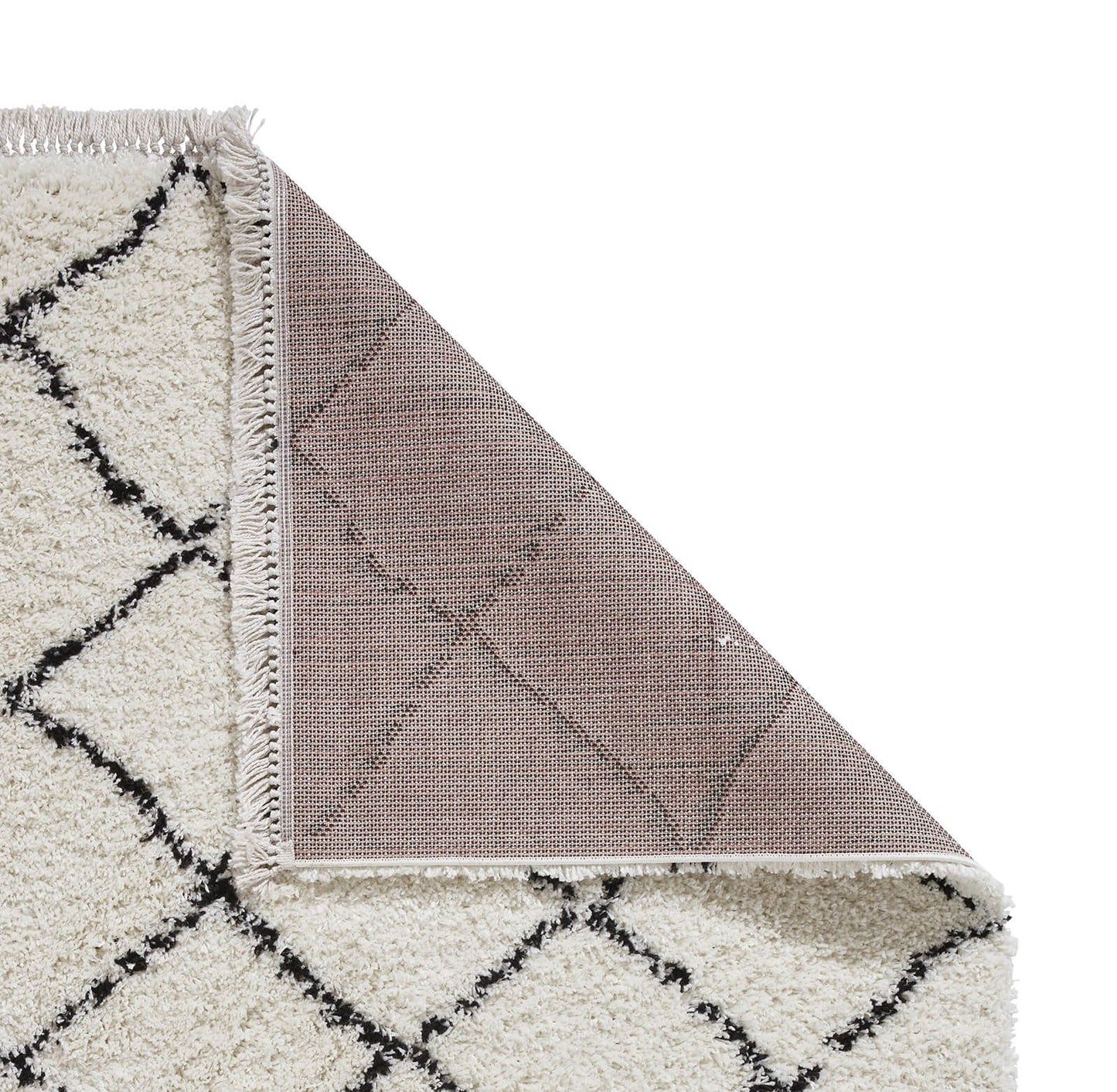 Boho 5413 White/Black Berber Rug