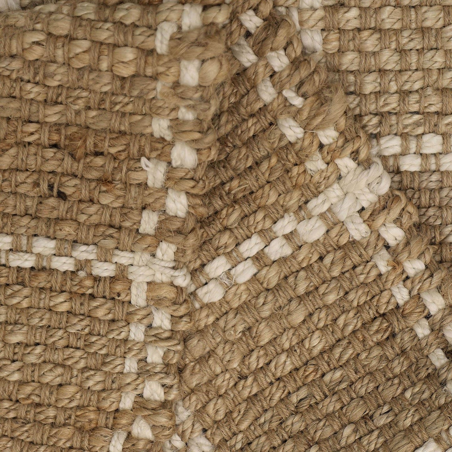 Jute Check Natural Rug