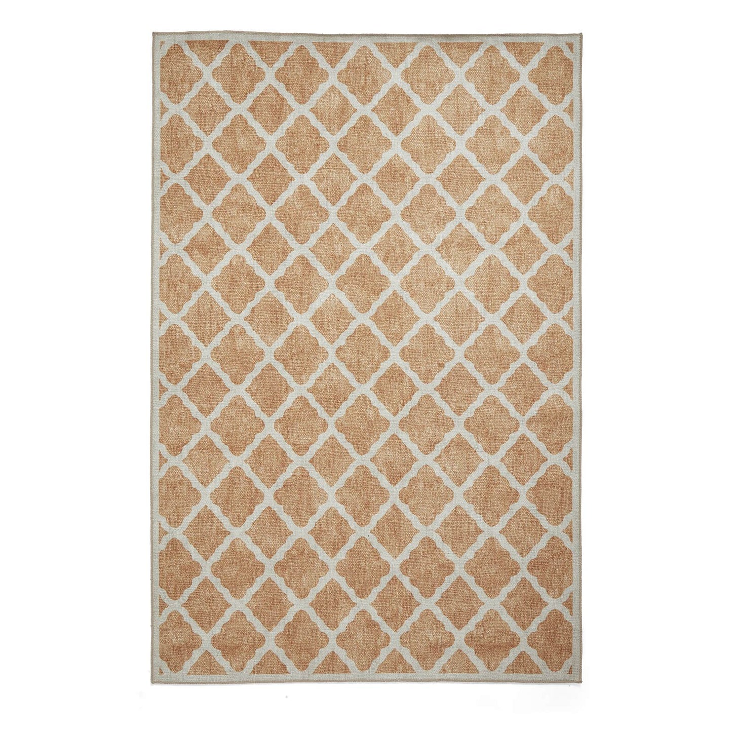 Coral H1063 Yellow Modern Washable Rug