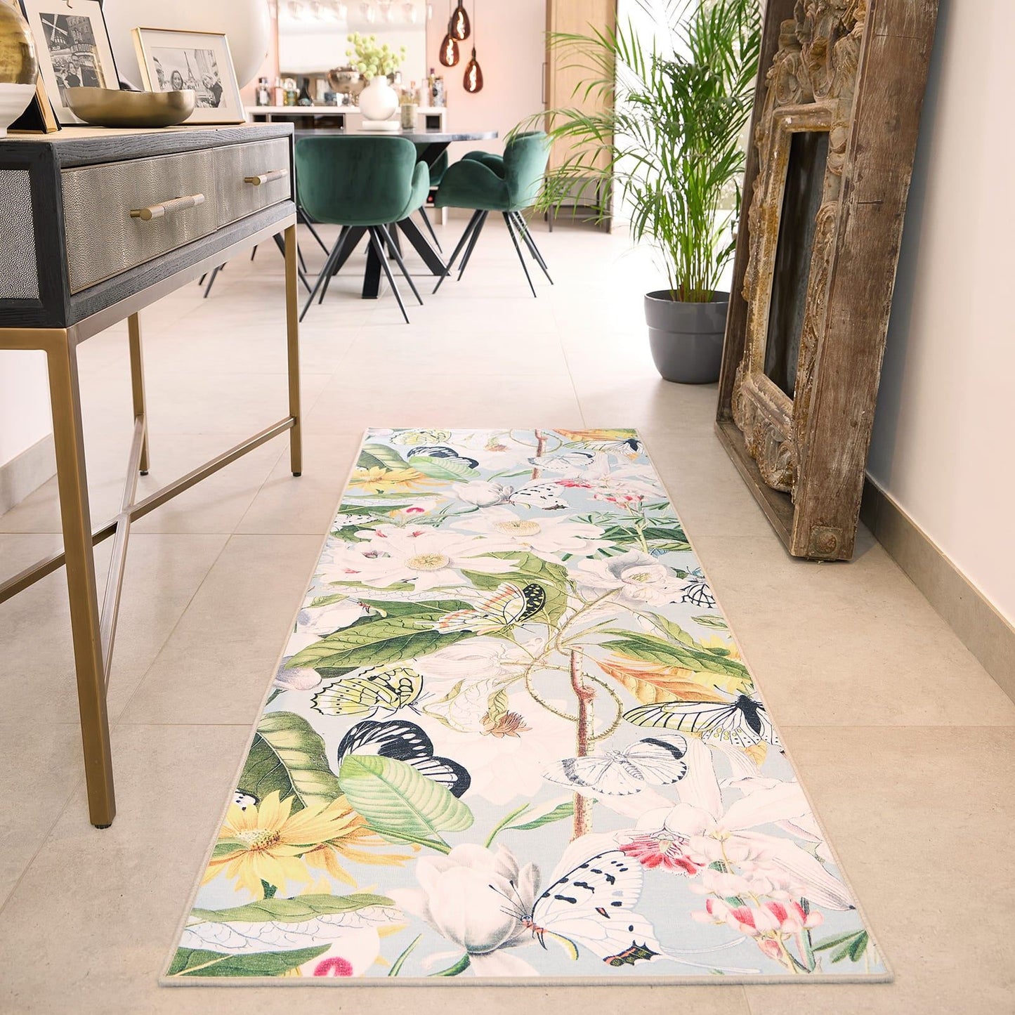 Hug Rug Eco-Washable Butterfly Blooms Rug
