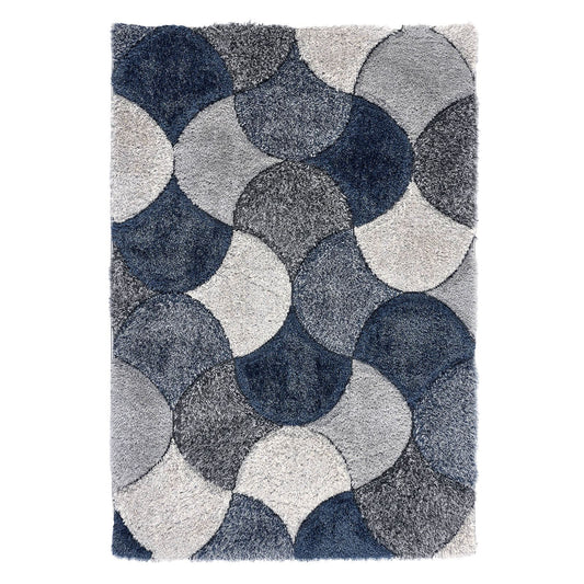 Origins 3D Scallop Navy Rug