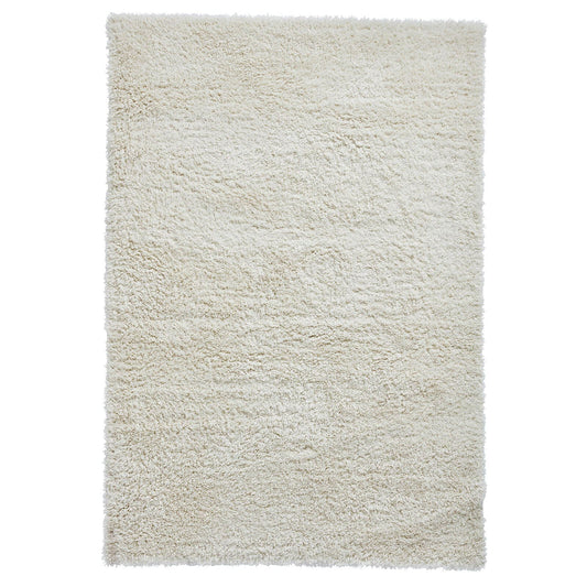 Modern Repreve Recycled Ivory Soft Lounge Shaggy 120 X 170Cm Rug