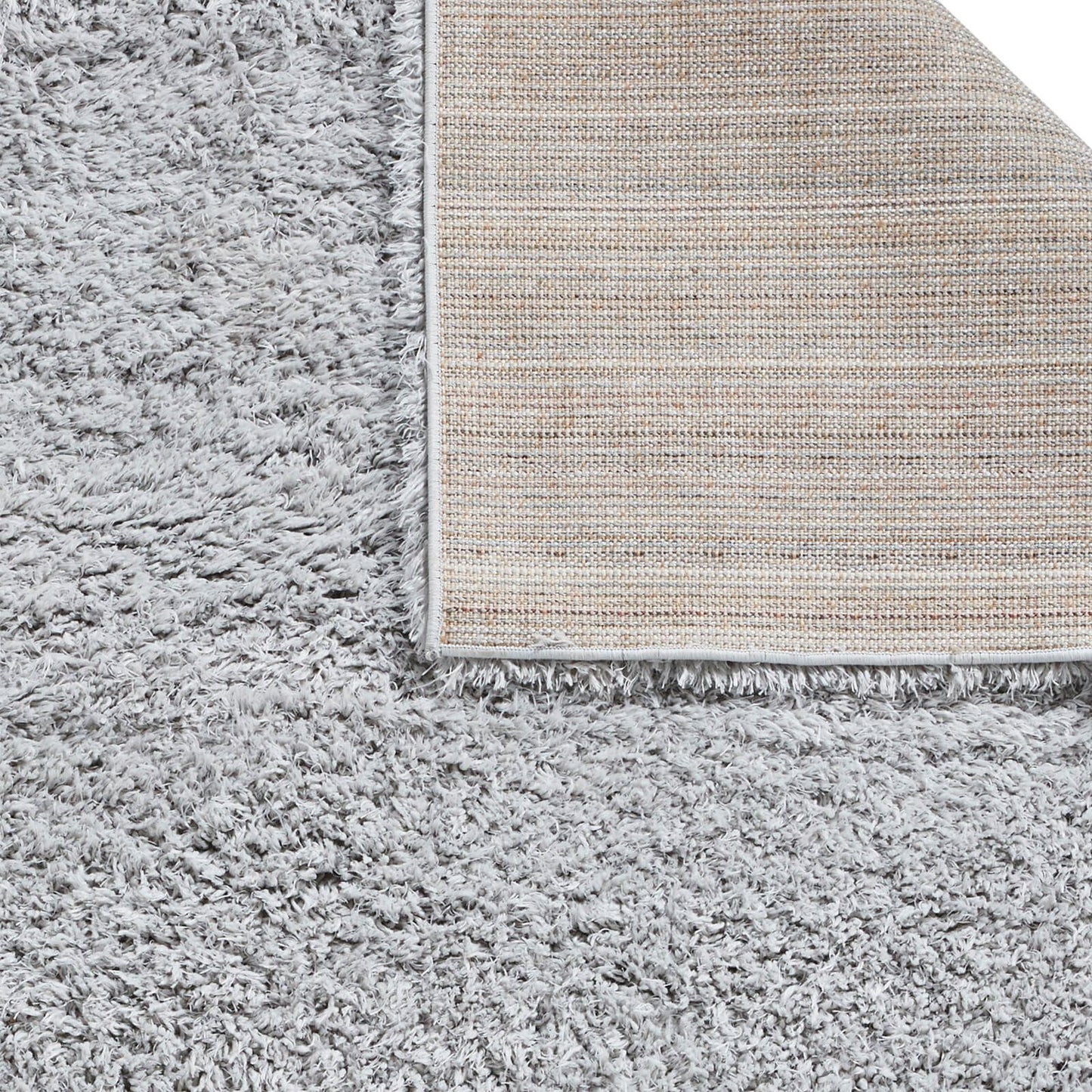Modern Repreve Recycled Grey Soft Lounge Shaggy 160 X 230Cm Rug
