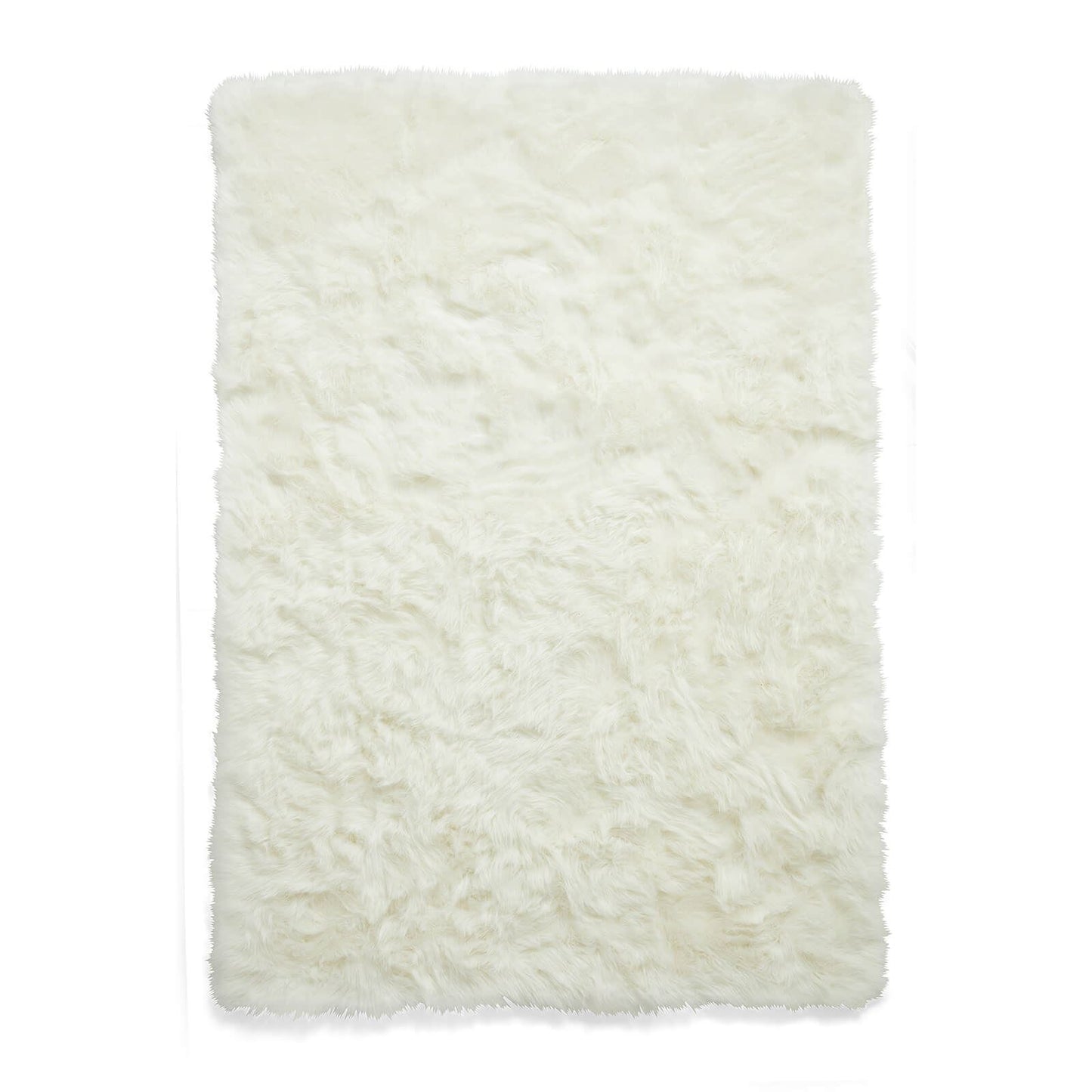 Polar Plush Ivory Soft Shaggy Rug - 160 x 220cm (5ft 3" x 7ft 3")