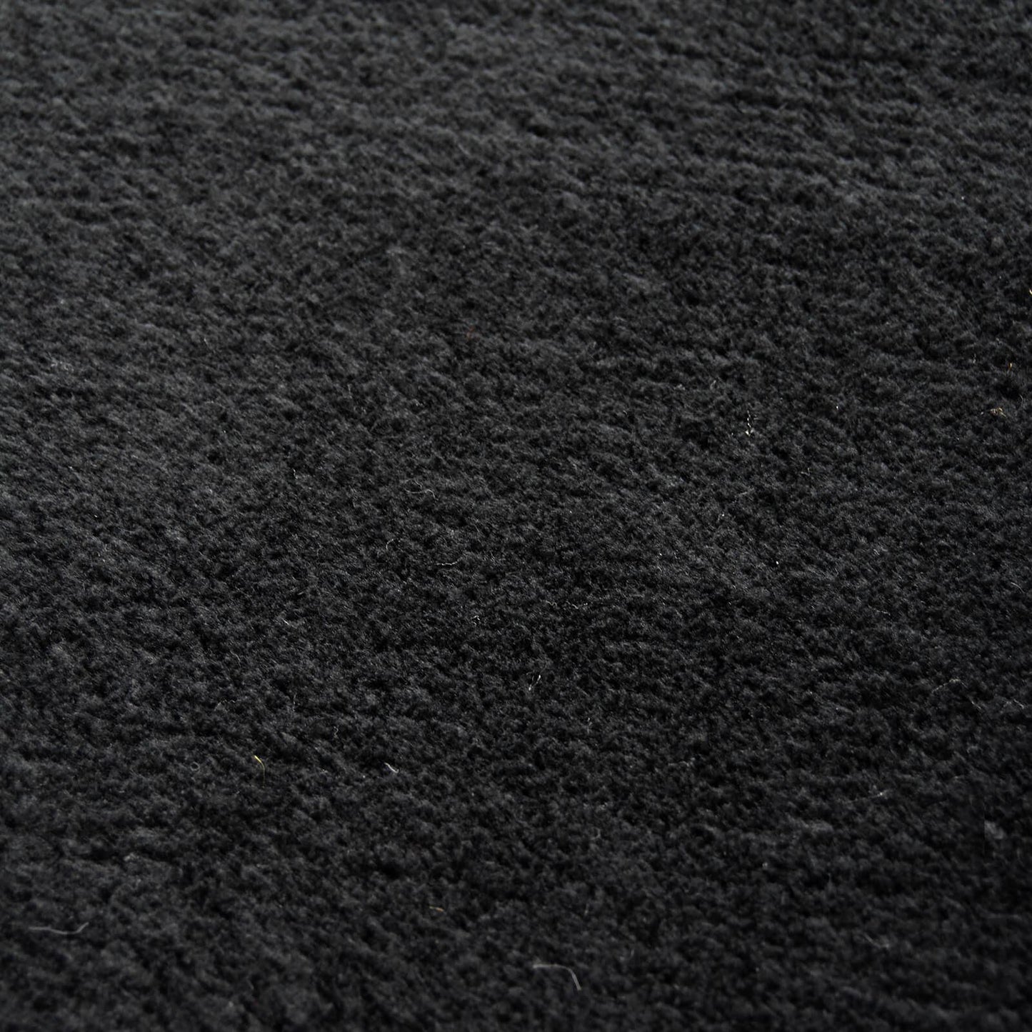 Royale Bathmat Black Plain Rug - 050 X 070cm (1ft 6" x 3ft 0")