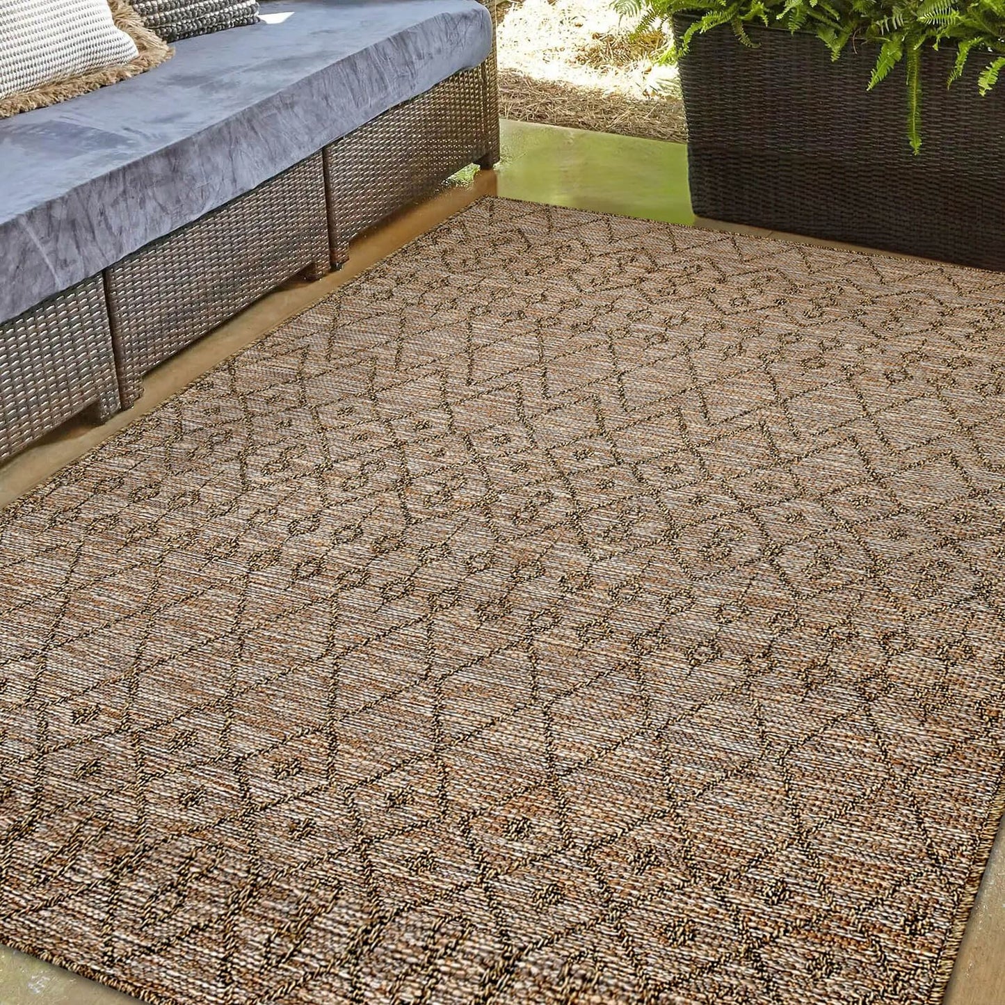 Summer Culture Latte Tribal Rug