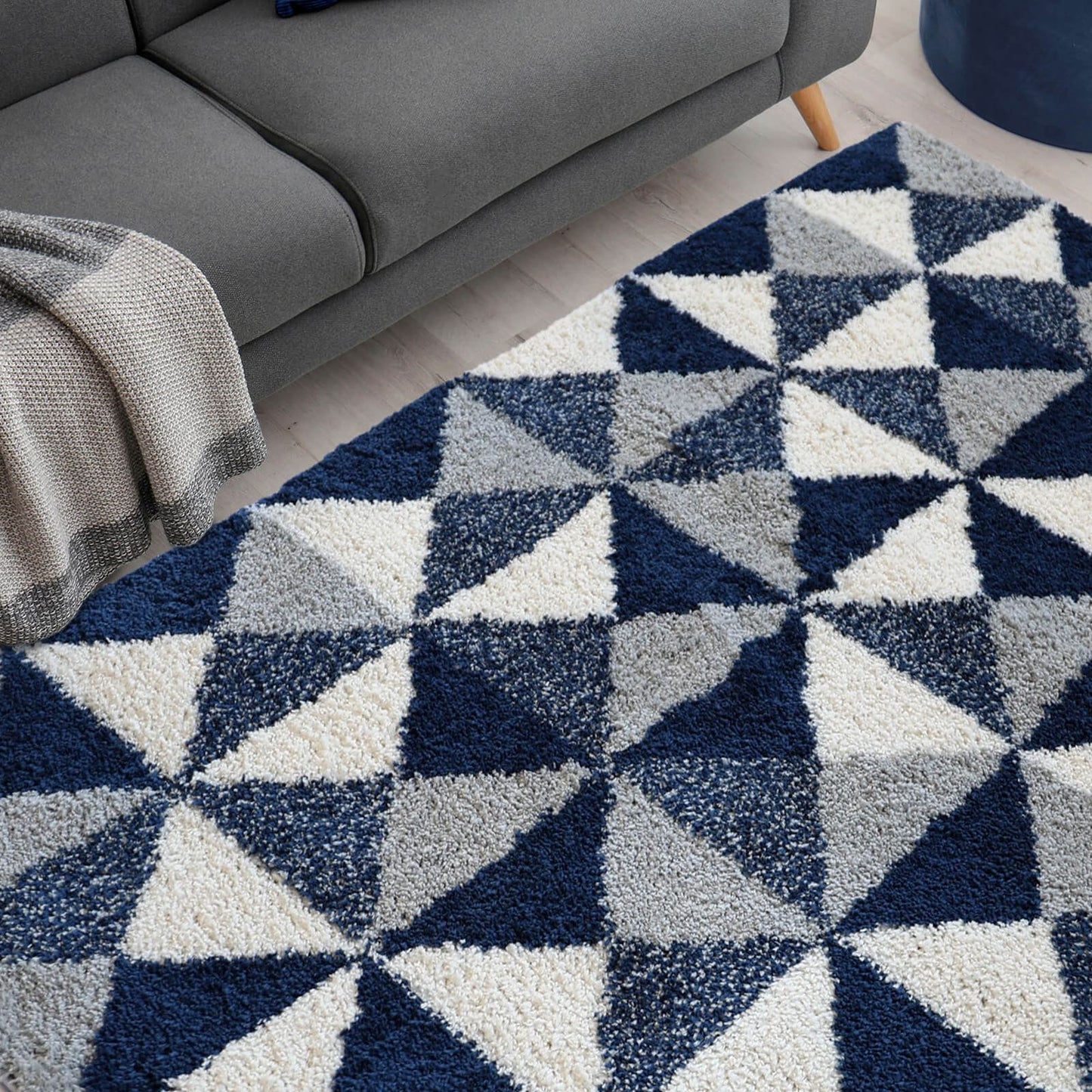 Snug Navy Scandi Rug