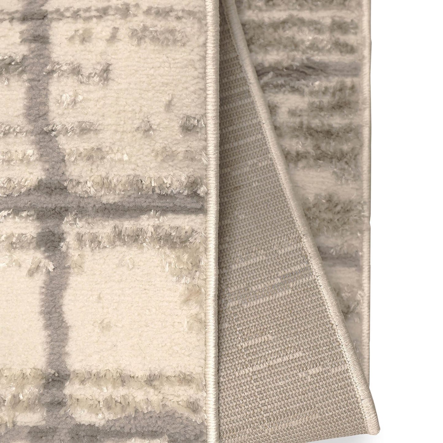 Cadiz Lines Semi Plain Grey Rug