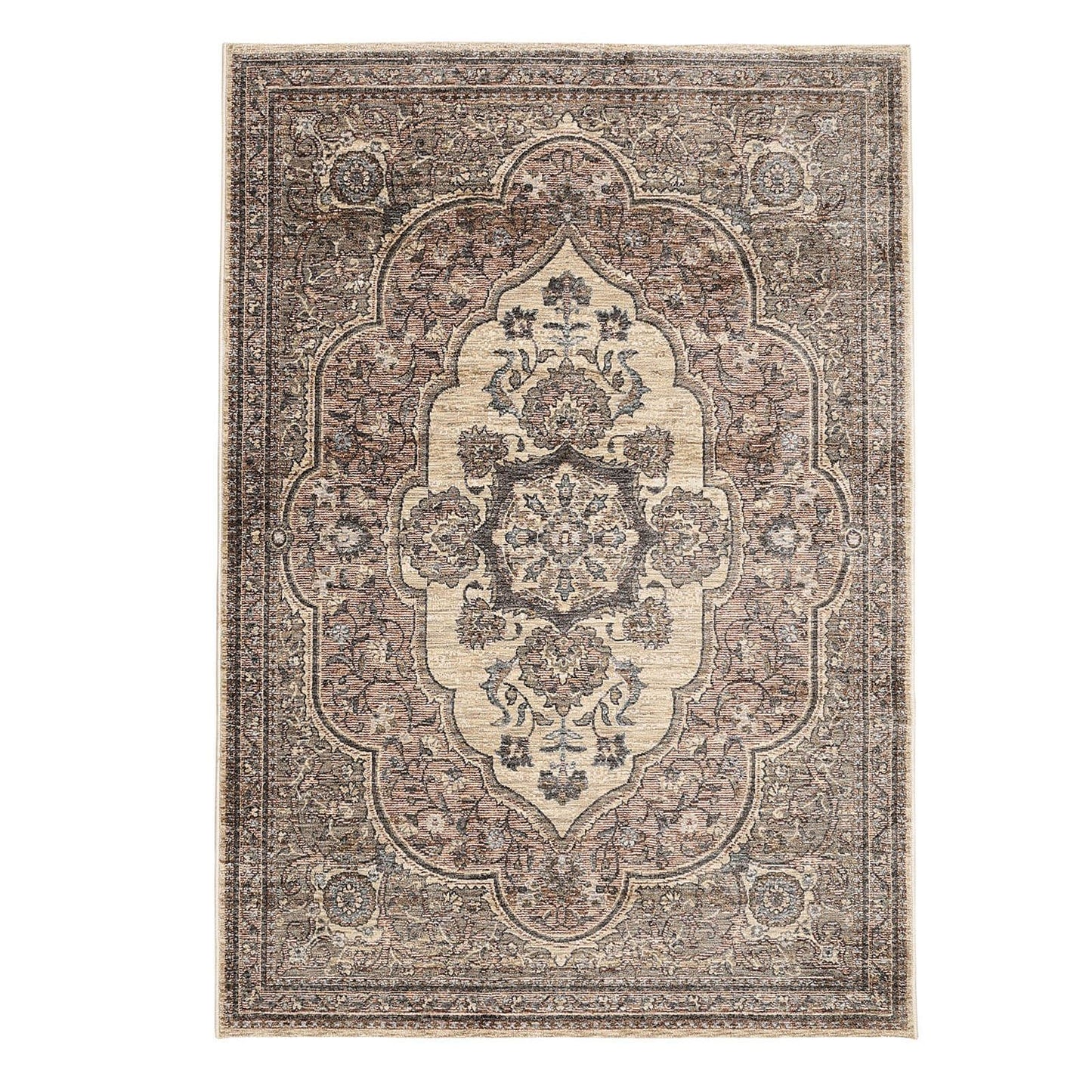 Raja Medallion Terracotta Classical Rug