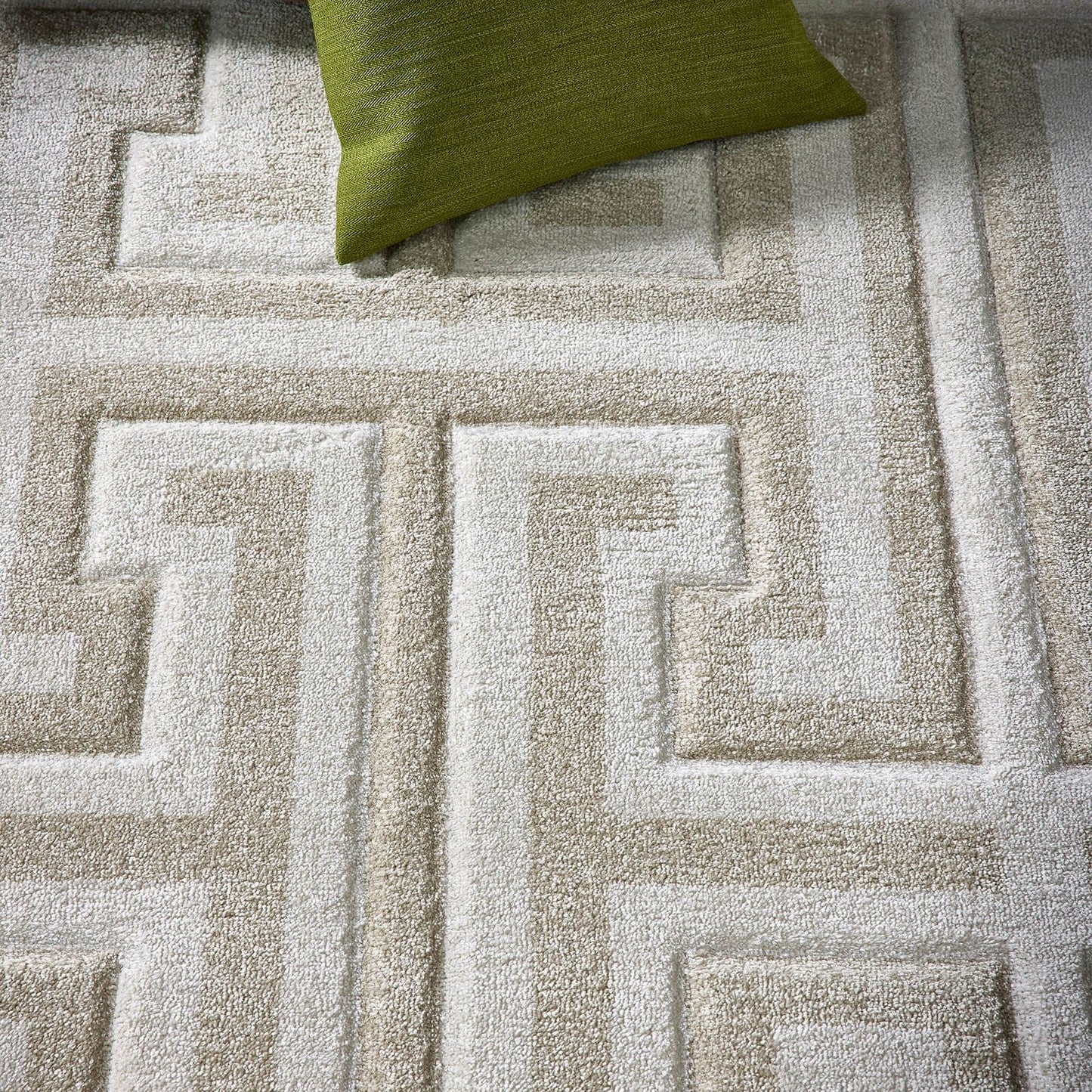 Origins Greek Key Cream Light Beige Rug