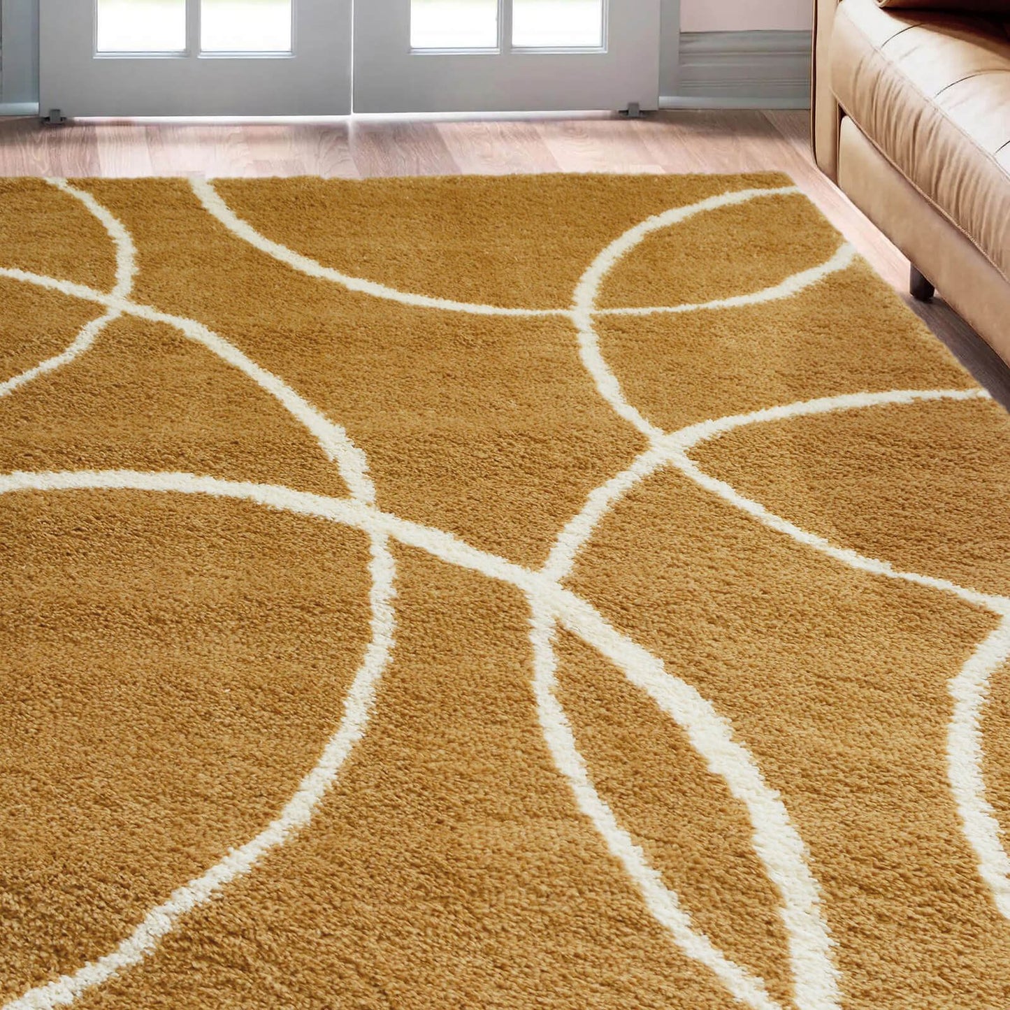 Snug Yellow Bubbles Rug