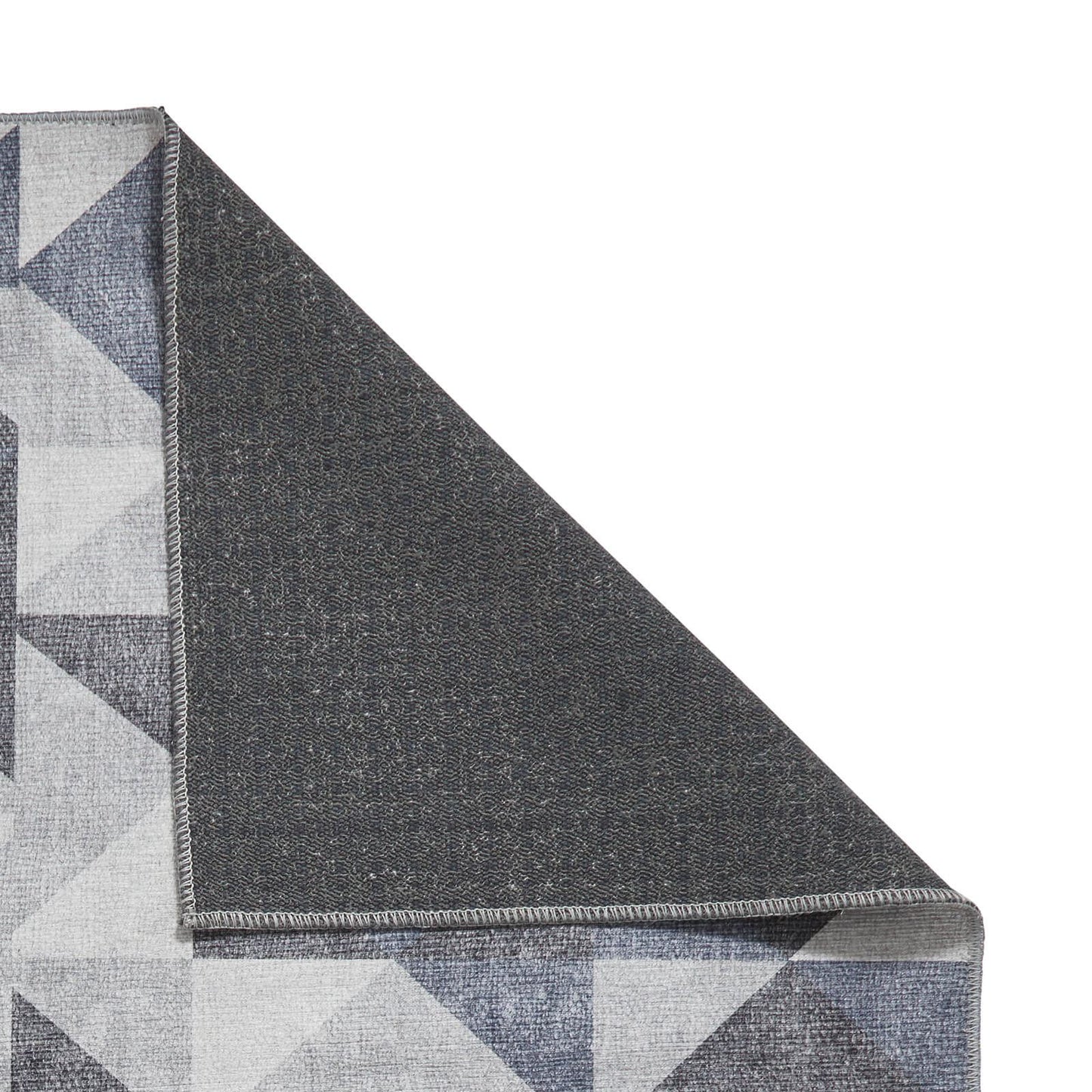 Coral H1057 Blue/Grey Modern Washable Rug
