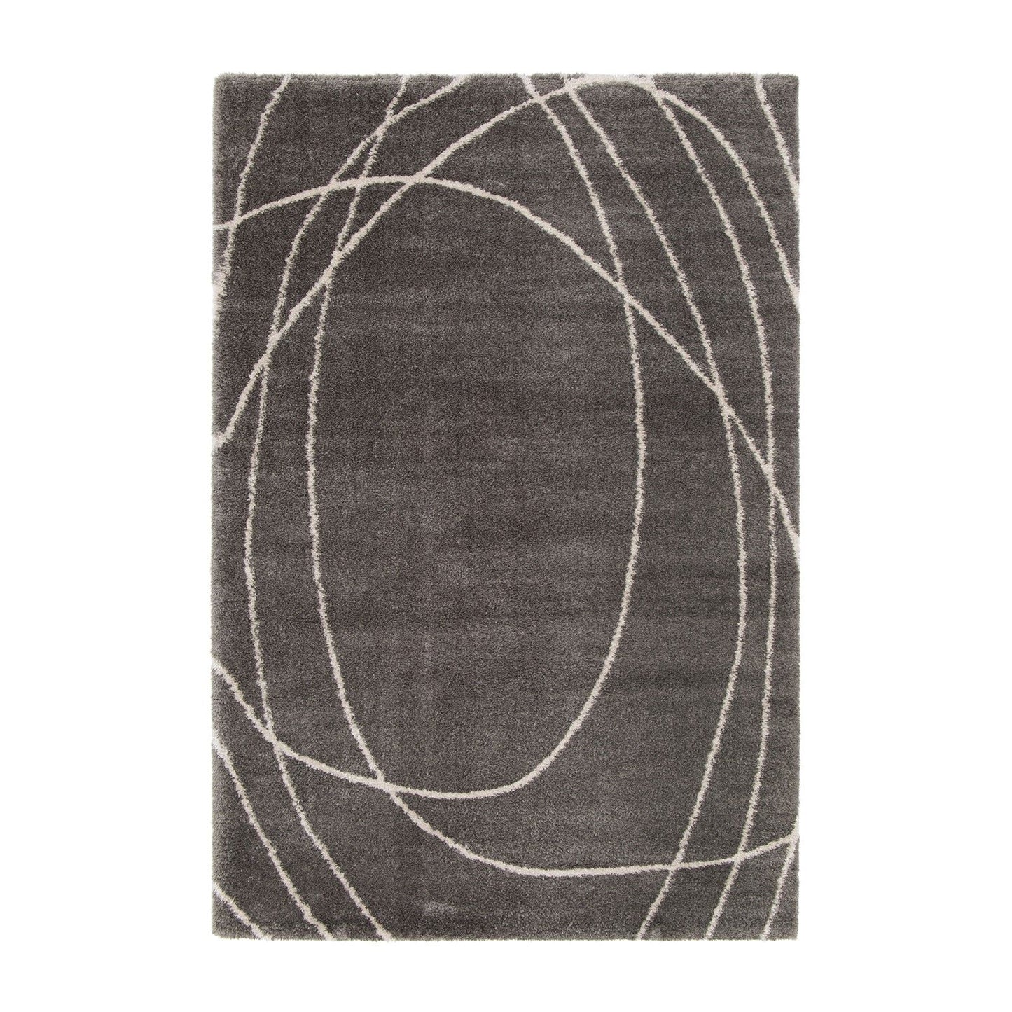 Halo Squiggle Grey Swirl Rug
