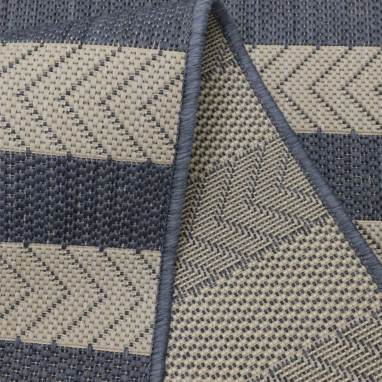 County Stripe Navy Rug