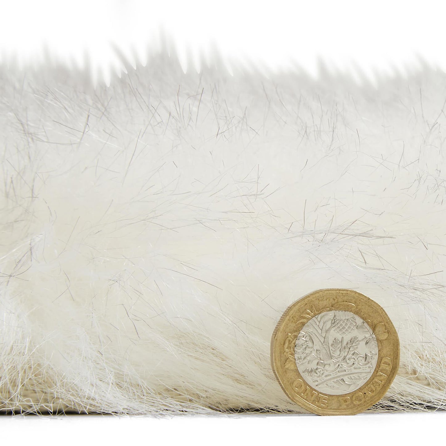 Polar Plush White/Grey Soft Shaggy Rug - 160 x 220cm (5ft 3" x 7ft 3")