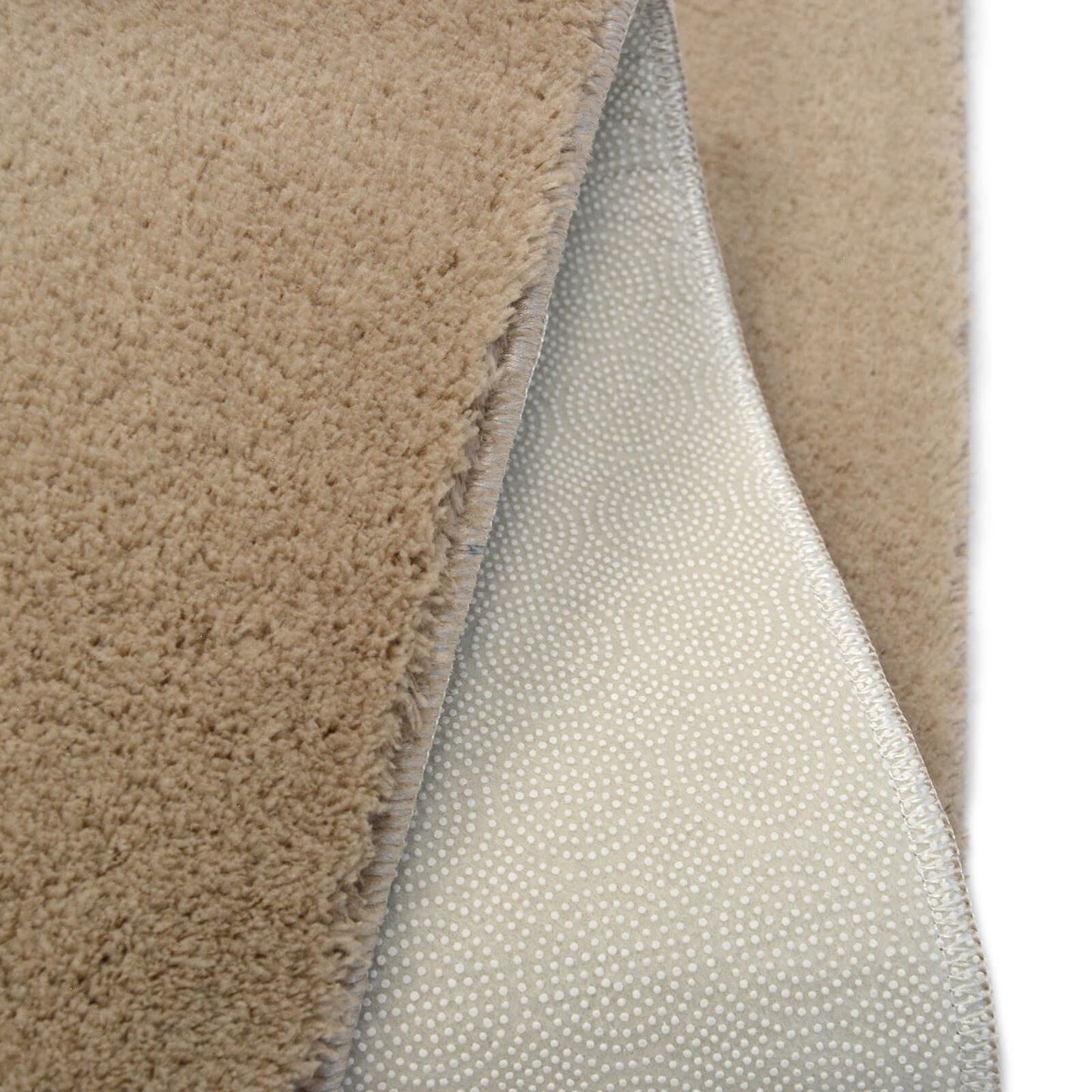 Royale Bathmat Beige Plain Rug - 050 X 070cm (1ft 6" x 3ft 0")