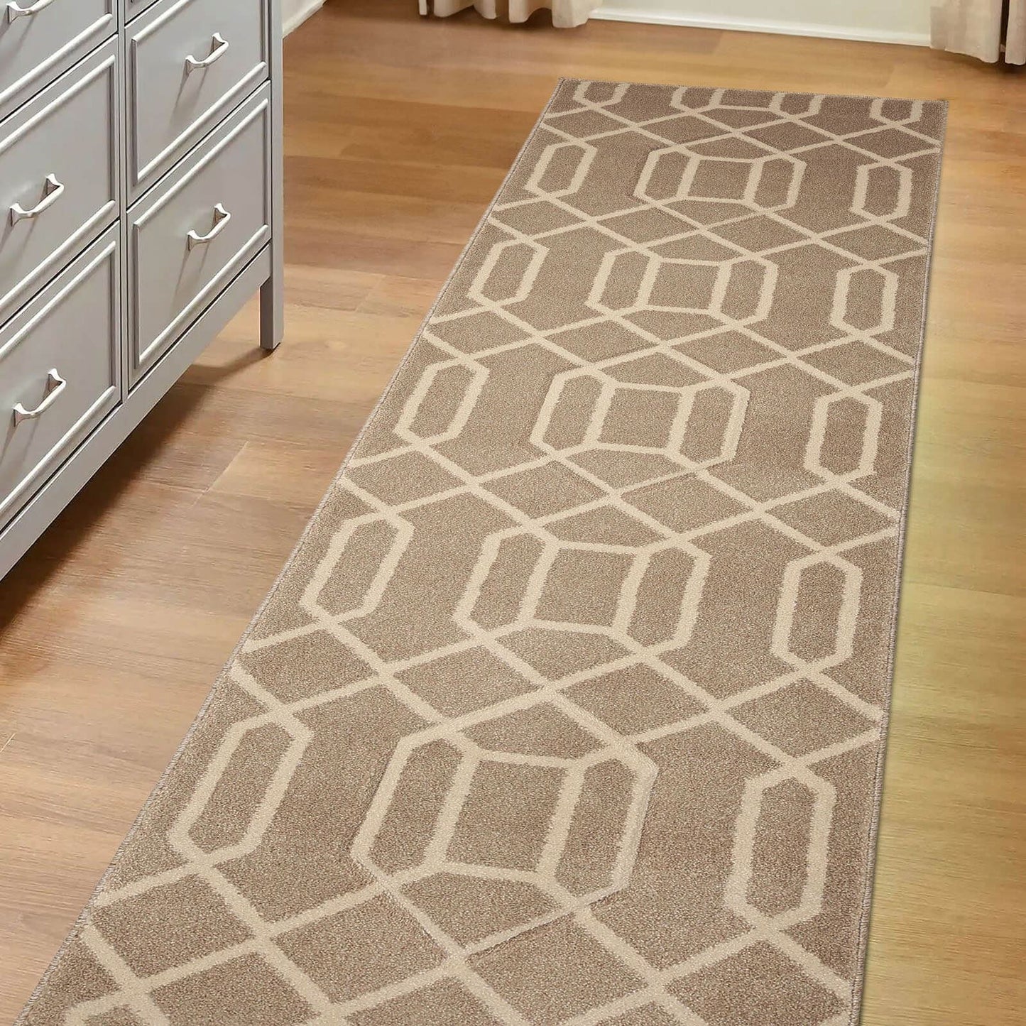 Newport Natural Lattice Rug