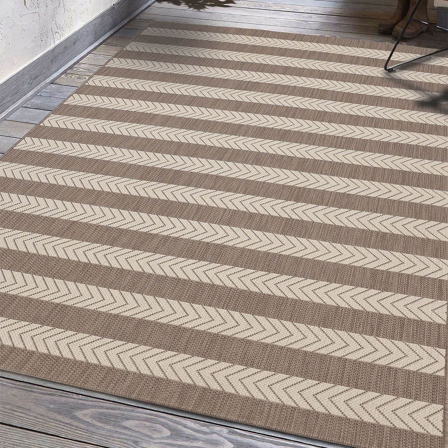 County Stripe Natural Rug