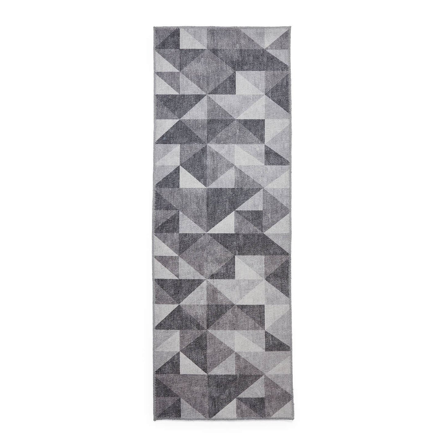 Coral H1057 Grey Modern Washable Rug
