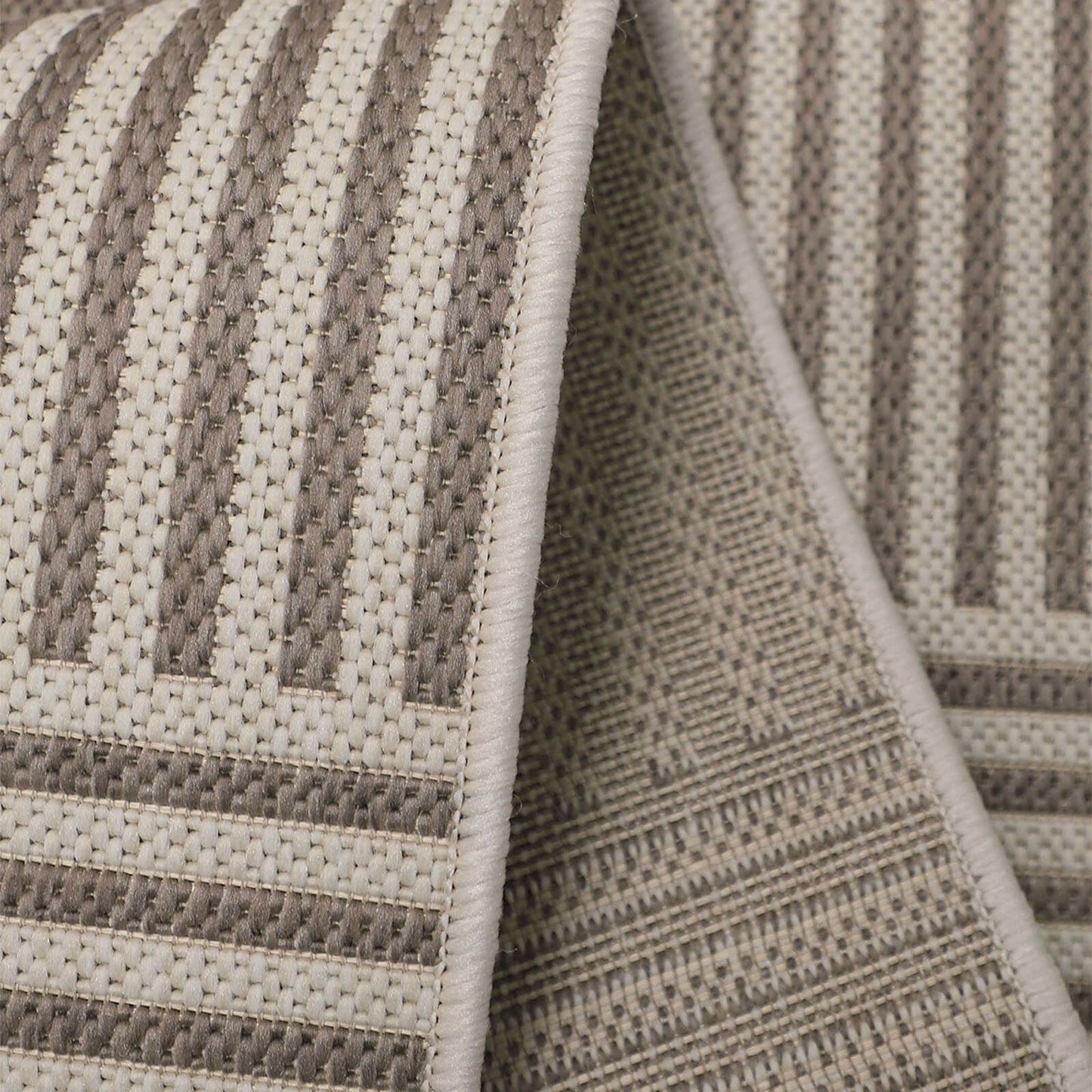 County Multi Stripe Natural Geo Rug