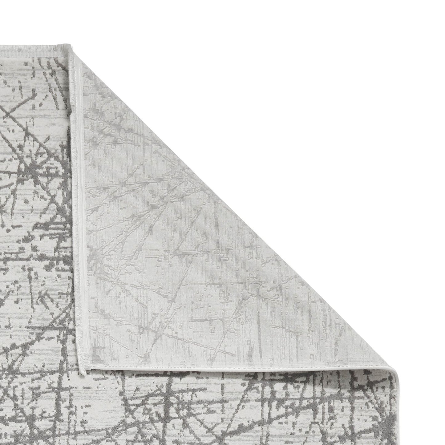 Mirage MR80 Grey Modern Abstract Rug - 200 x 290cm (6ft 6" x 9ft 6")