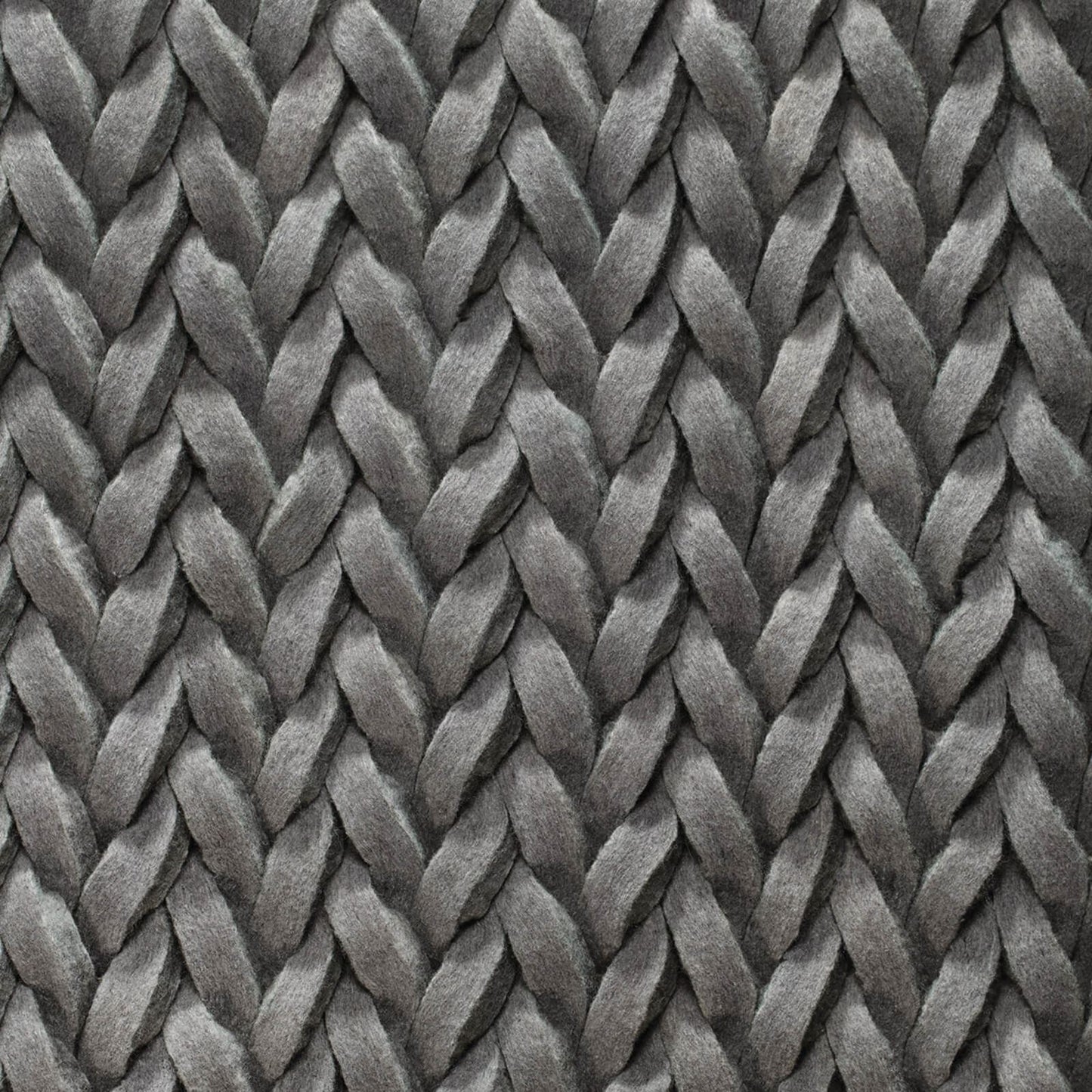 Contemporary Urbane Hand Woven Knitted Pile Modern Grey Rugs 200X300Cm