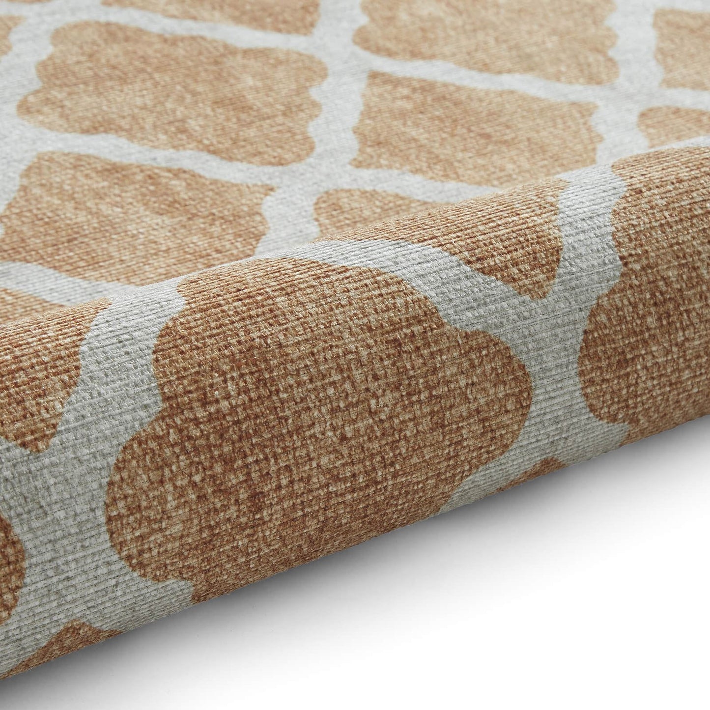 Coral H1063 Yellow Modern Washable Rug