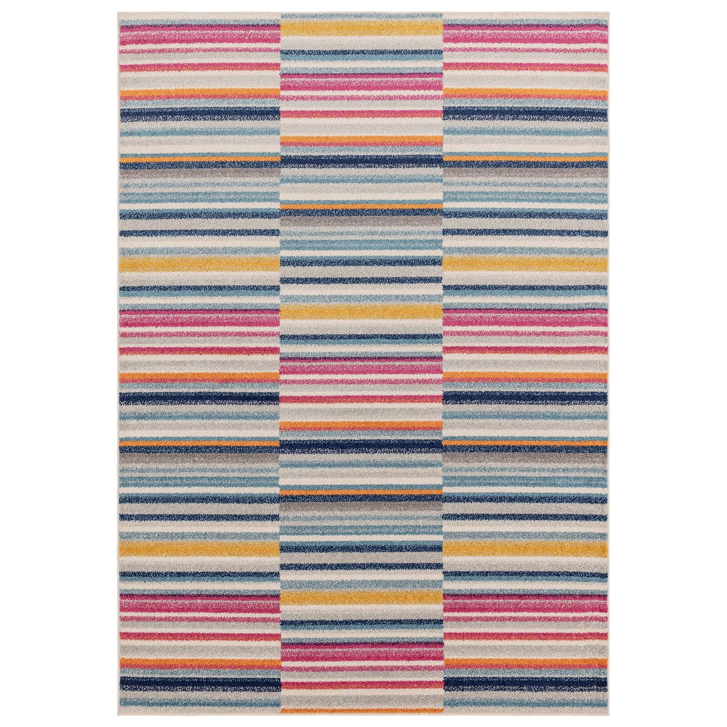 Muse Multi-Coloured Stripe Rug MU06