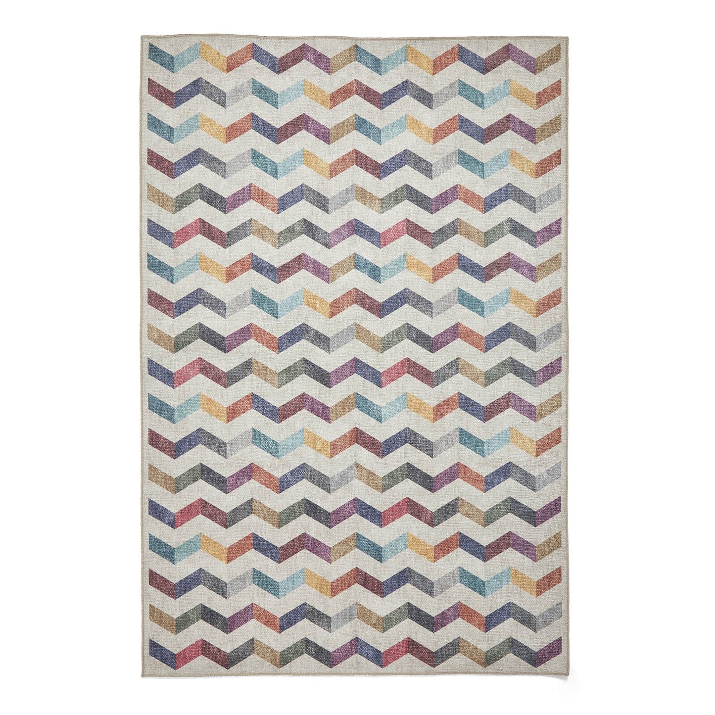 Coral H1059 Multi Modern Washable Rug
