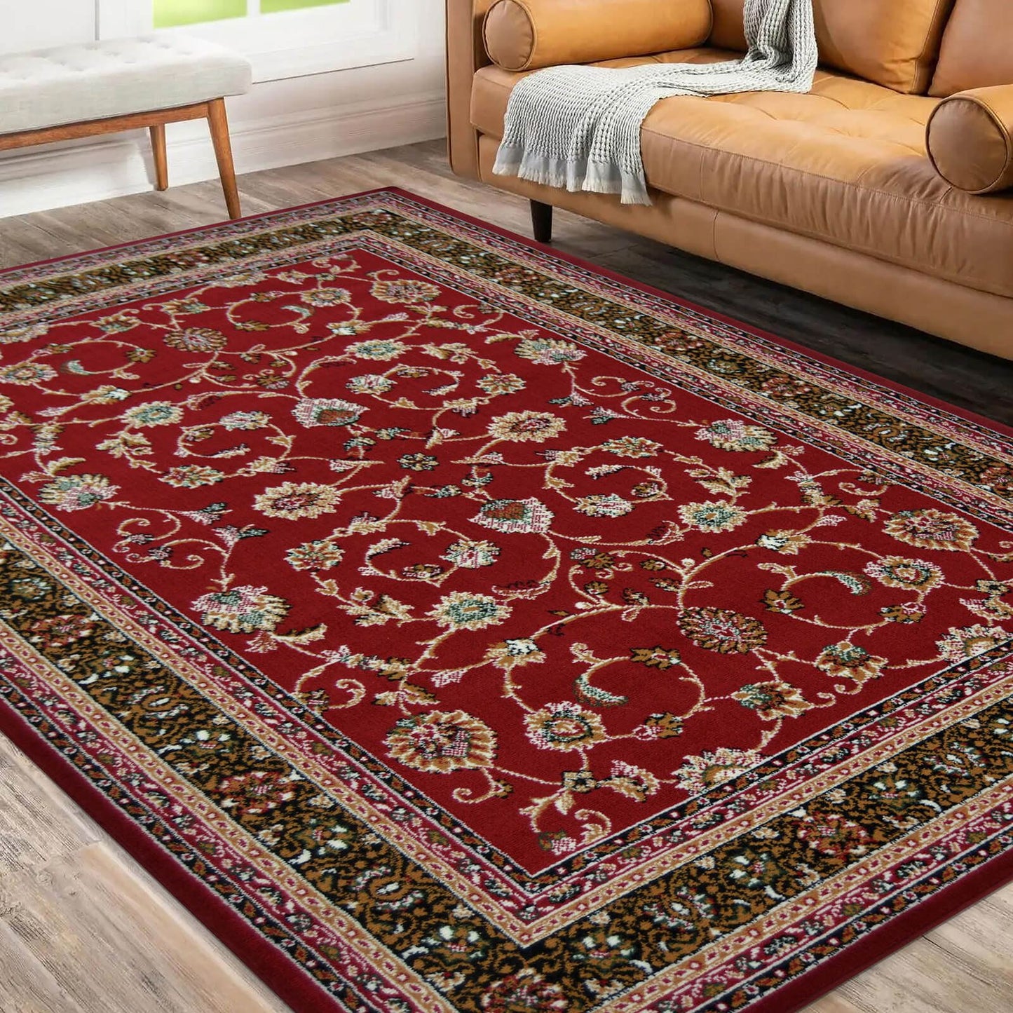 Maestro Agrah Red Traditional Rug