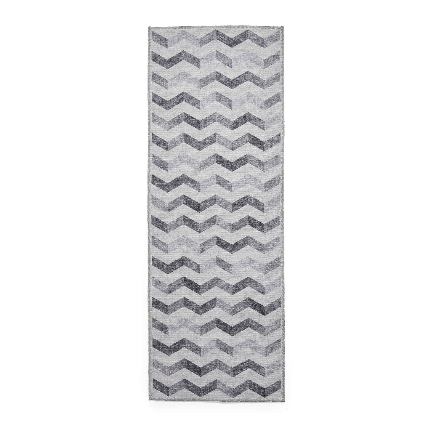 Coral H1059 Grey Modern Washable Rug