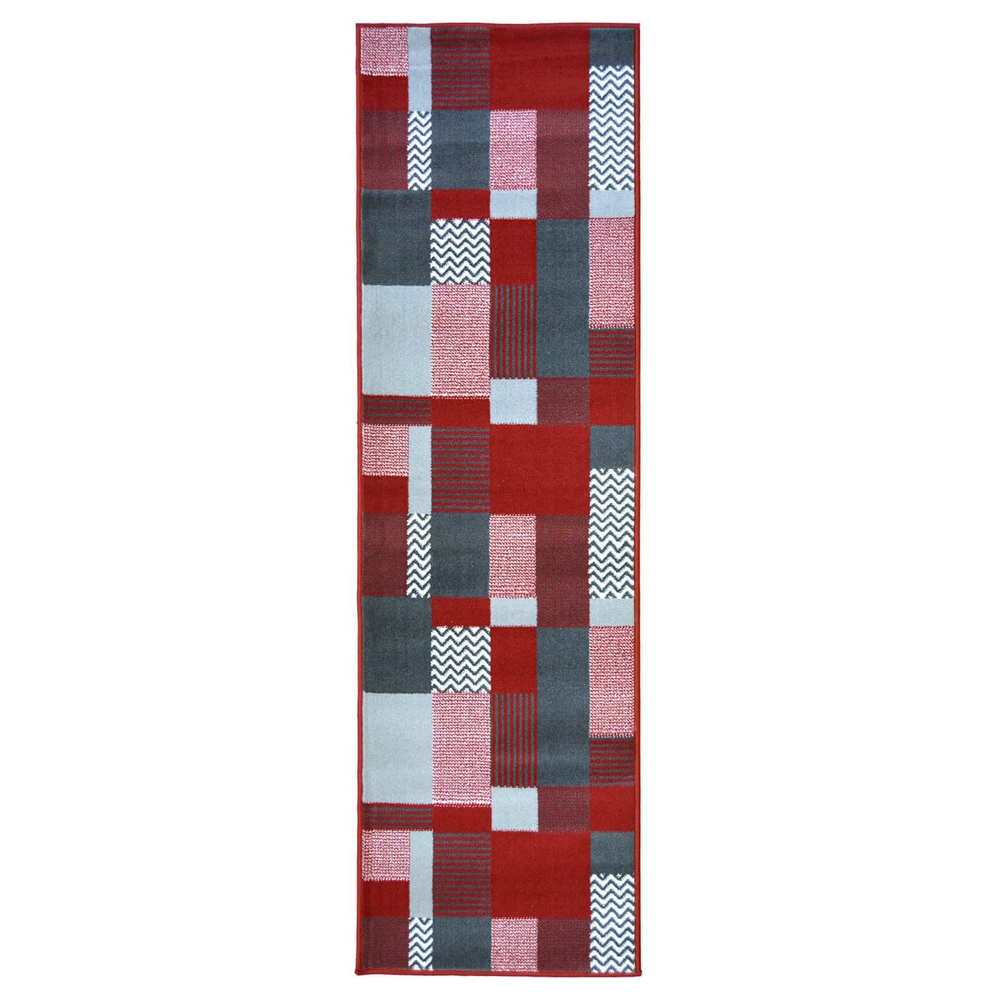 Maestro Montreal Red Blocks Rug