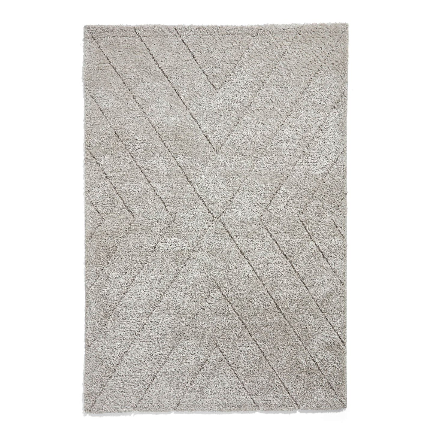 Ideal Shaggy 80362 Silver Berber Rug - 200 x 290cm (6ft 6" x 9ft 6")