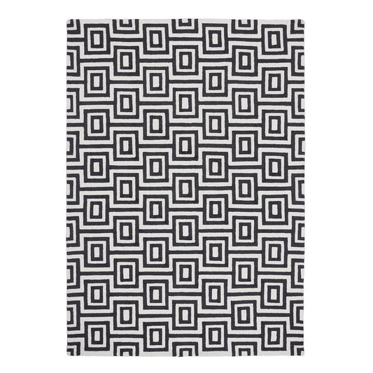 Origins Labyrinth Black White Rug