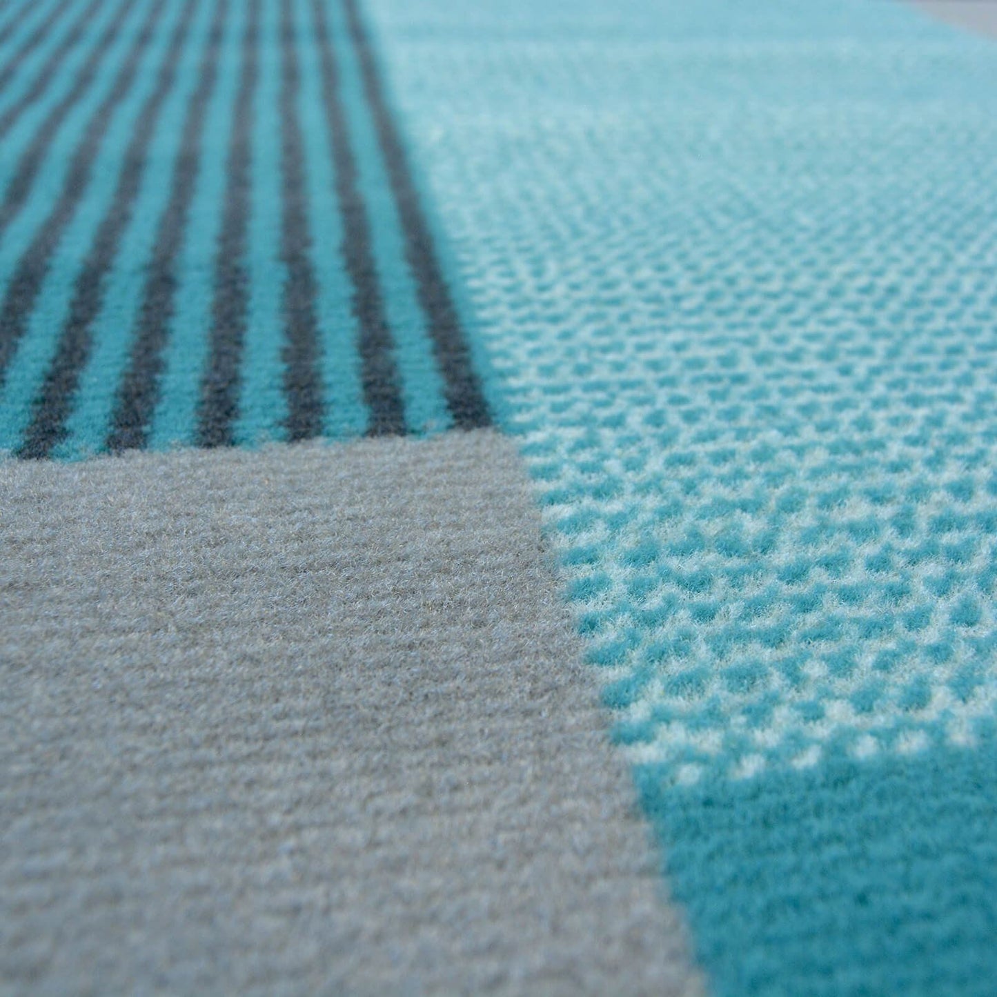 Maestro Montreal Teal Blocks Rug