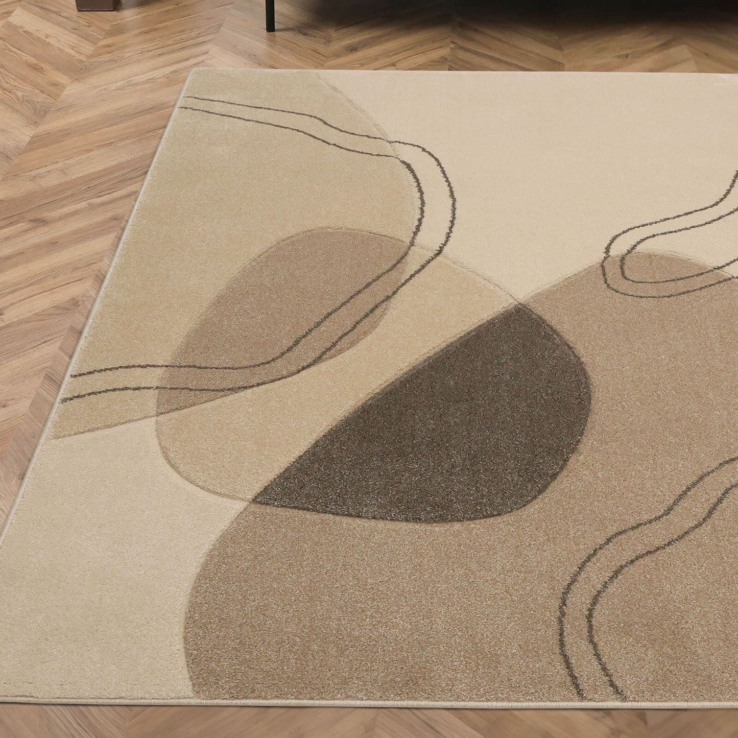 Newport Abstract Natural Rug