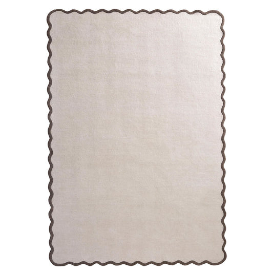 Origins Scalloped Elsie Natural/Brown Rug