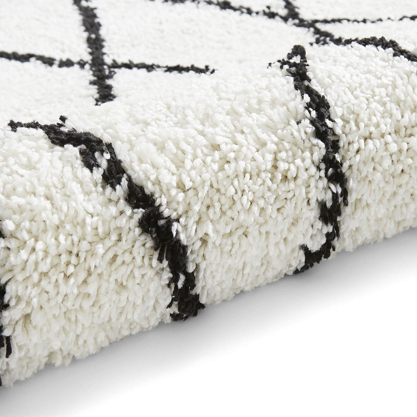 Boho 8280 White/Black Berber Rug - 80 x 150cm (2ft 6" x 5ft 0")